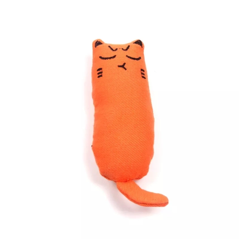 Rustle Sound Catnip Toy Cats Product for Pets Cute Cat Toys for Kitten Teeth Grinding Cat Plush Toy Thumb Pillow Pet Accessories