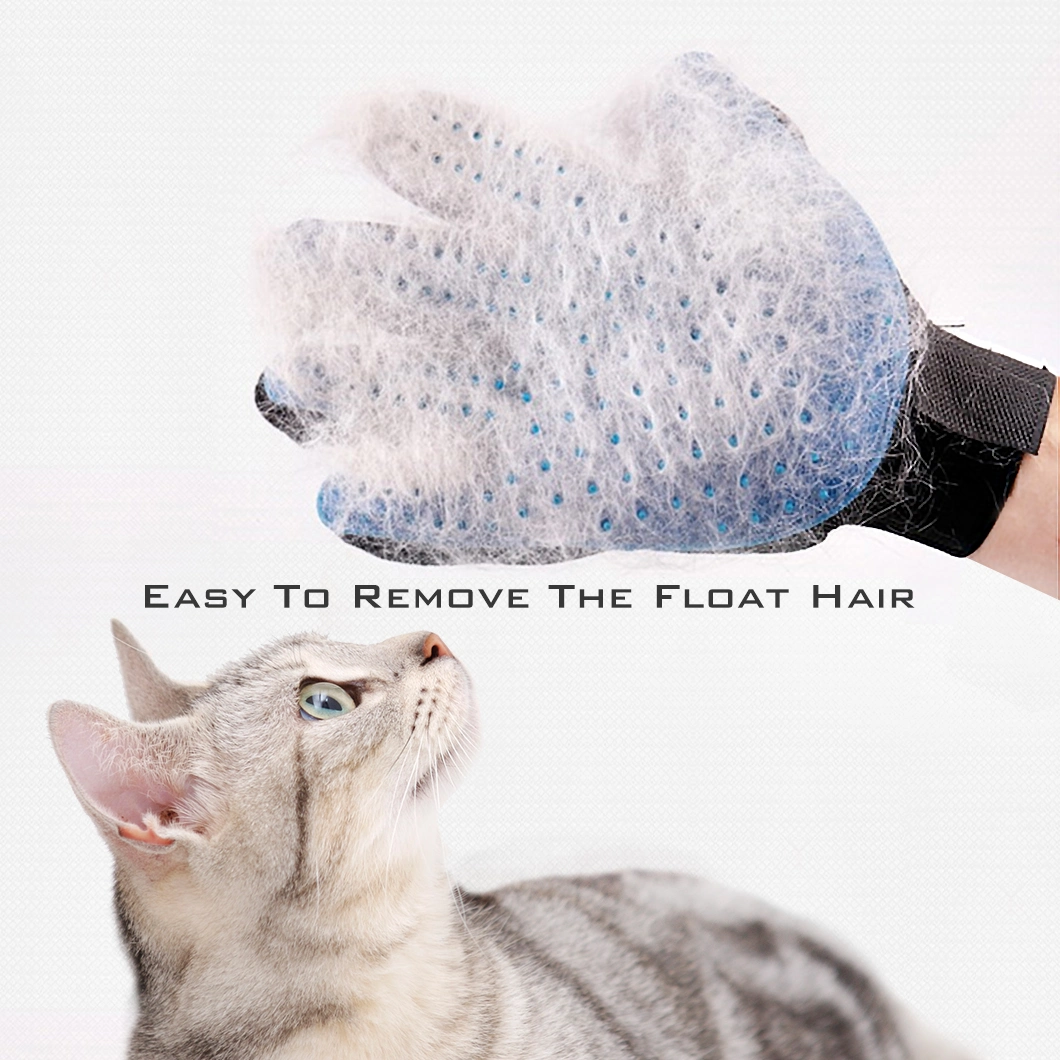 Have in Stock Pet Hair Mud Remover Bathing Deshedding Massaging Glove Silicone Brush Pet Grooming