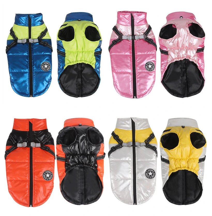 2022 New Design Pet Supplies Dog Clothes Dog Jacket Dog Coat Padded Rainproof Reflective Warm Pet Clothing for Small Medium Large Sized Dog