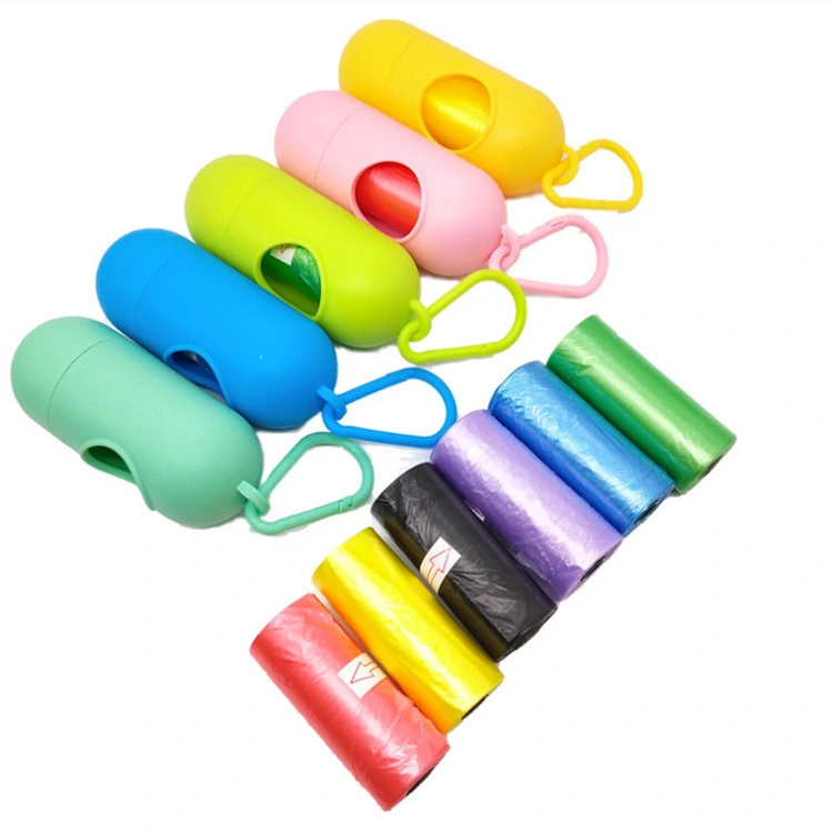 Pet Cleaning Supplies Colorful Pills Shape Portable Garbage Box Dog Picking up Dog Pop Bag