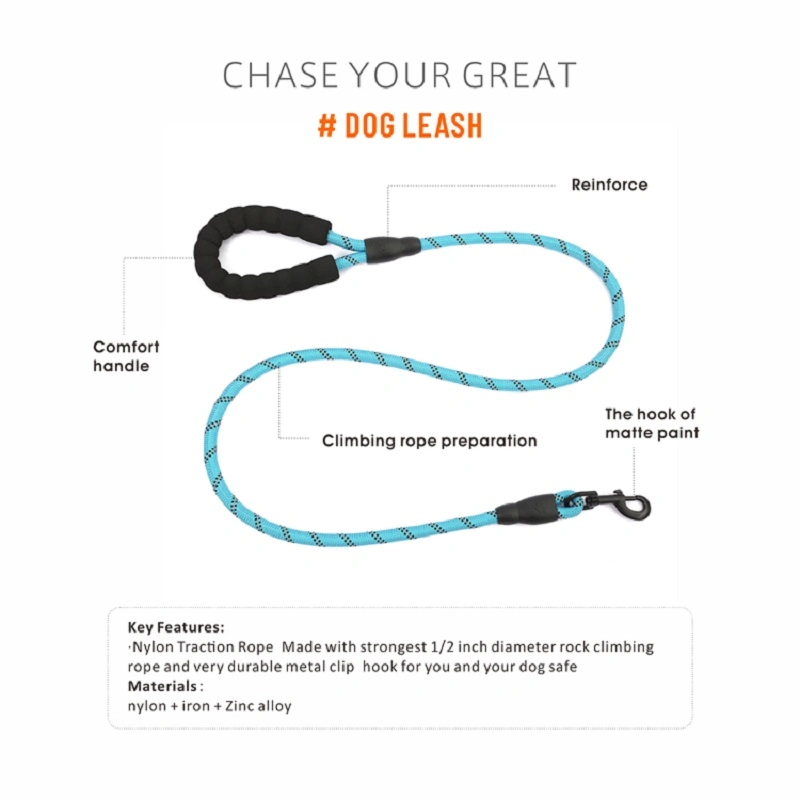 Strong Pet Leash with Comfortable Handle and High Reflective