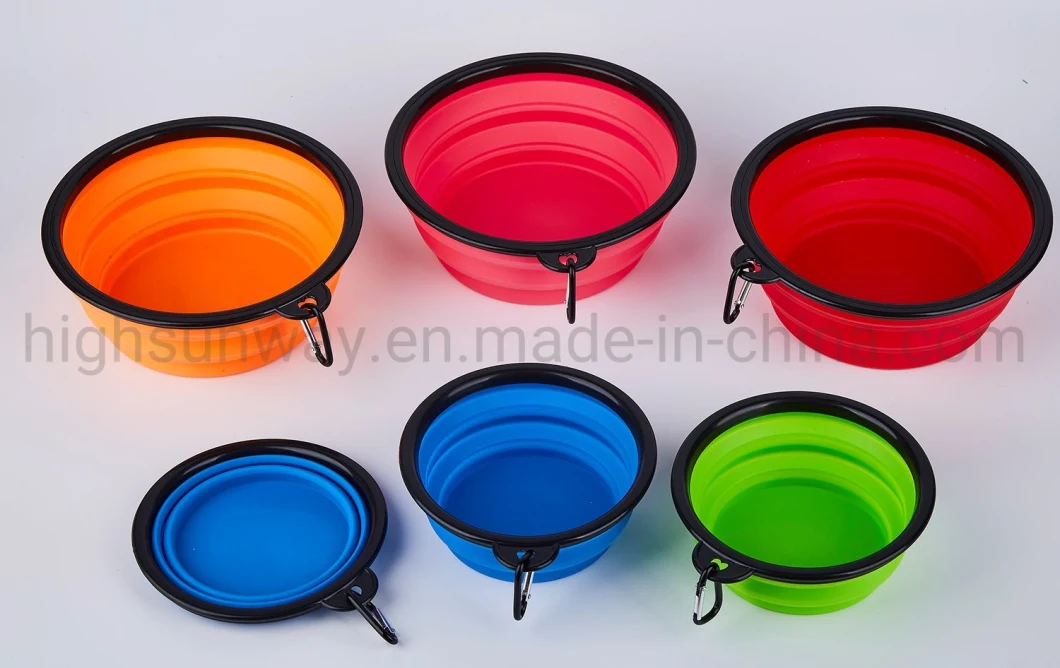 Silicone Collapsible Pet Bowl,Collapsible Dog Bowl,Foldable Expandable Cup Dish ,Foldable Expandable Bowl Dish Pet Raised Dog/Cat Travel Bowl Food Water Feeding