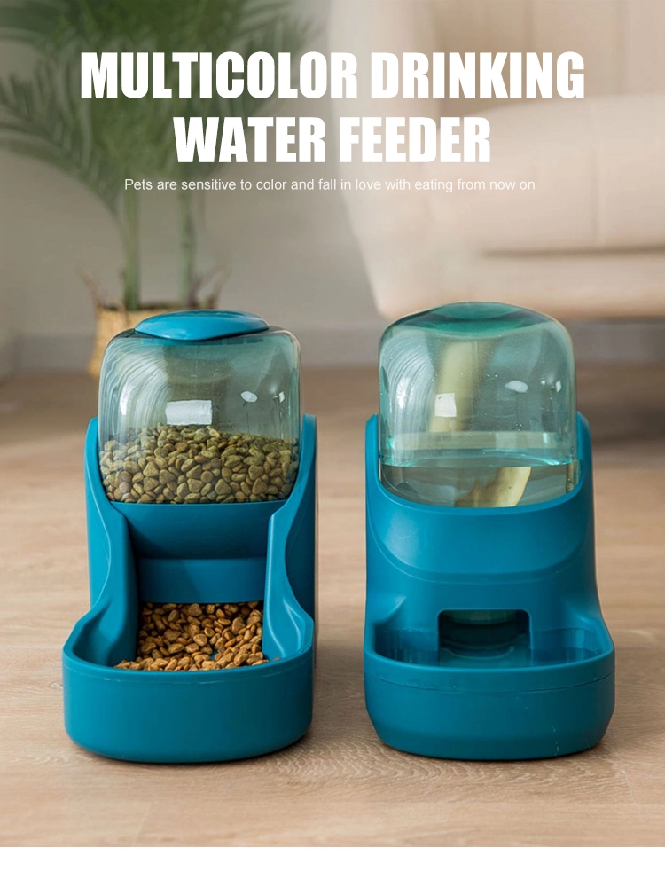 Wholesale 4 Colors Pet Feeder Automatic Dog Feeding Bowls