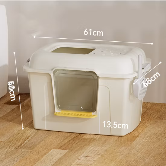 Pet Products Cat Toliet Boîte à litière pour chat entièrement fermée
